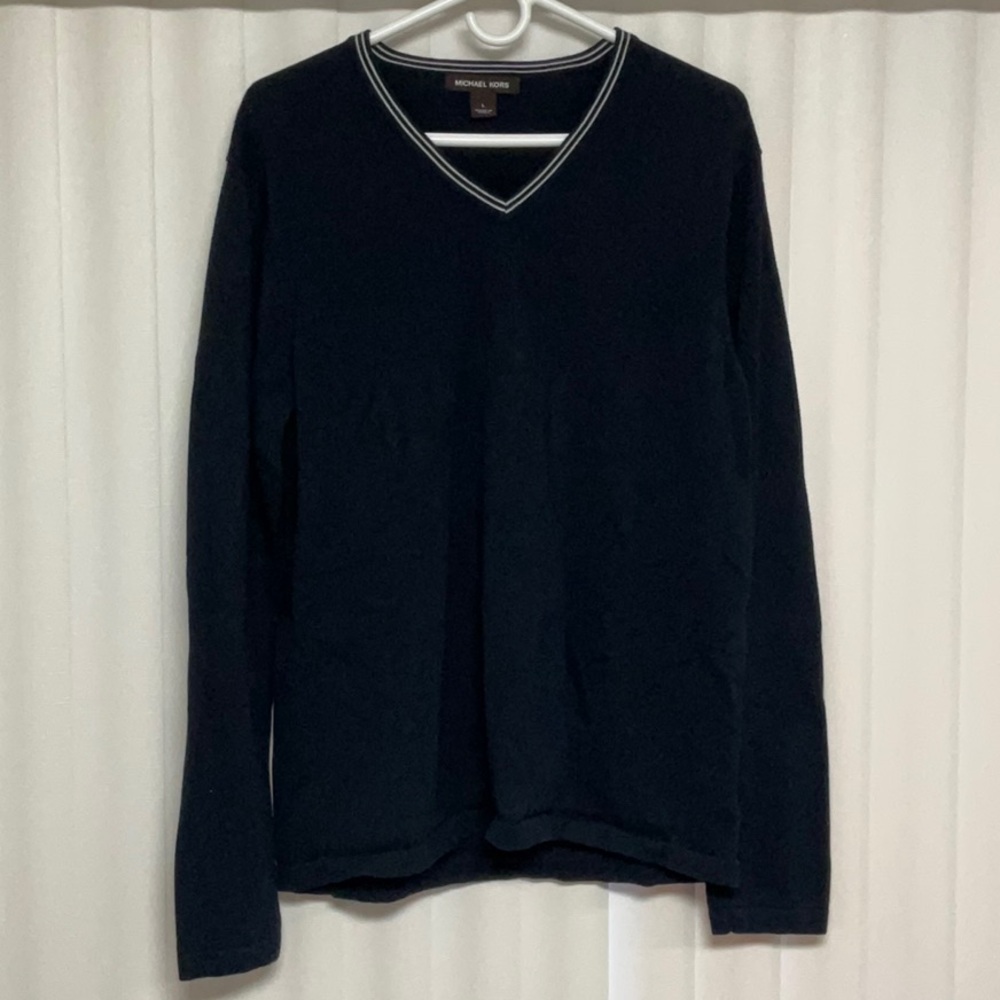 Michael Kors Men’s Large Long Sleeve Sweater Blue